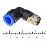 Фитинг L- образный с наружной резьбой PL 12-03 (R3/8") Фитинг L- образный с наружной резьбой PL 12-03 (R3/8")