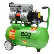 Компрессор ECO AE‑25‑OF1 (140 л/мин, 8 атм, коаксиальный, безмасляный, ресив. 24 л, 220 В, 0,8 кВт)