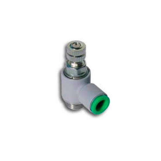 Дроcсель пневматический для установки на пневмоцилиндр T291214P, G1/4" Pneumax