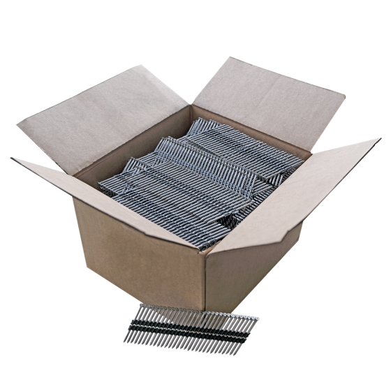 Гвозди реечные 21 градус 3,1x90 мм ершеные / 3000 шт // FROSP