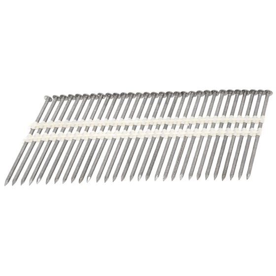 Гвозди реечные 21 градус 28/50 ершеные оцинкованные / 6000шт // Mainpack