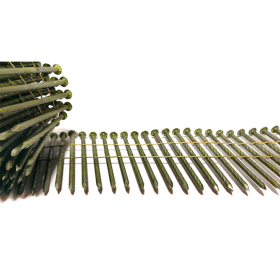 Гвозди барабанные BDC 31х100 BK SCHRAUB винтовые / 3000шт // BeARUS