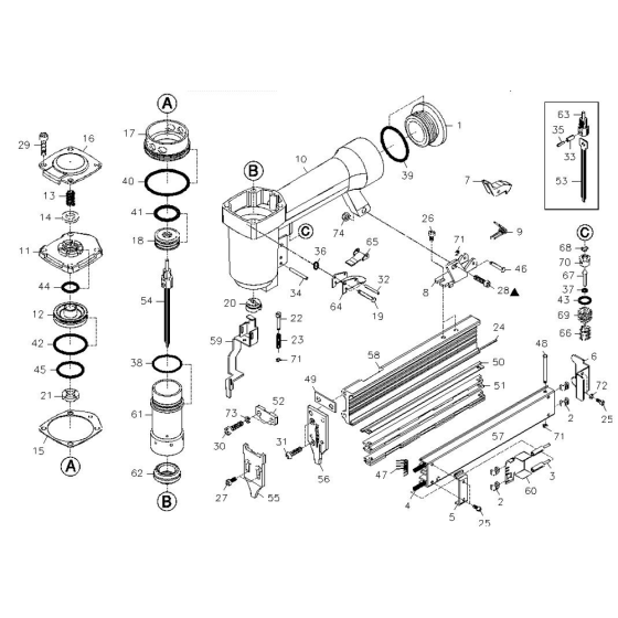 Драйвер в сборе (без поршня) SUMAKE PK0201 (P18/30-54)