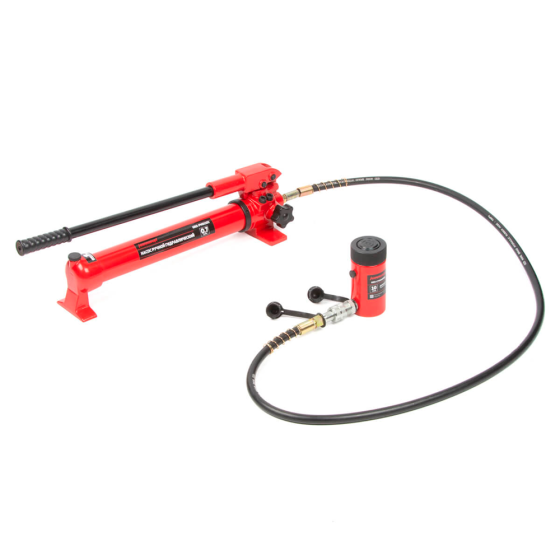 Домкрат гидравлический, однополостной, с фиксирующей гайкой 10 т, ход 50 мм [HRH-CY0200001]