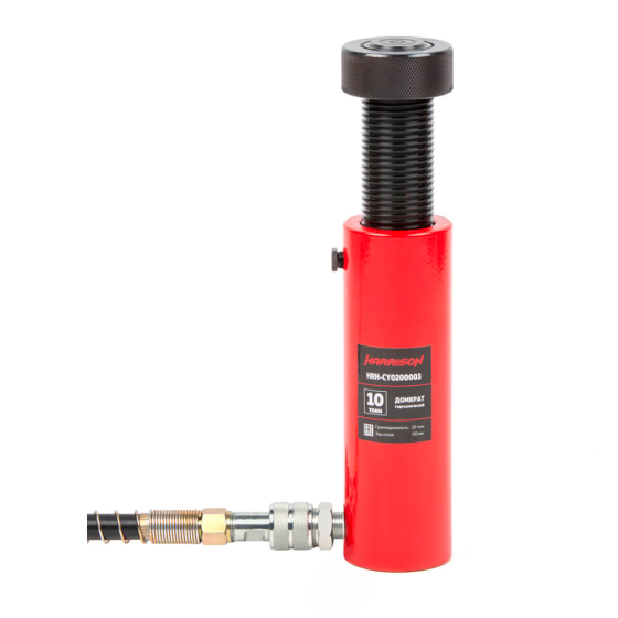Домкрат гидравлический, однополостной, с фиксирующей гайкой 10 т, ход 150 мм [HRH-CY0200003]