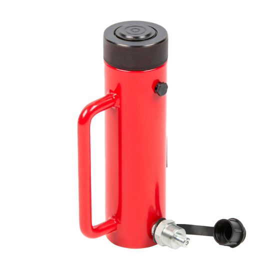 Домкрат гидравлический, однополостной, с фиксирующей гайкой 10 т, ход 150 мм [HRH-CY0200003]