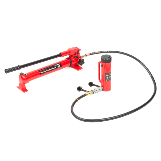 Домкрат гидравлический, однополостной, с фиксирующей гайкой 10 т, ход 150 мм [HRH-CY0200003]