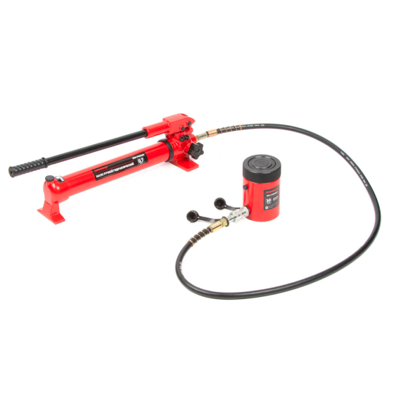 Домкрат гидравлический, однополостной, с фиксирующей гайкой 30 т, ход 50 мм [HRH-CY0200007]