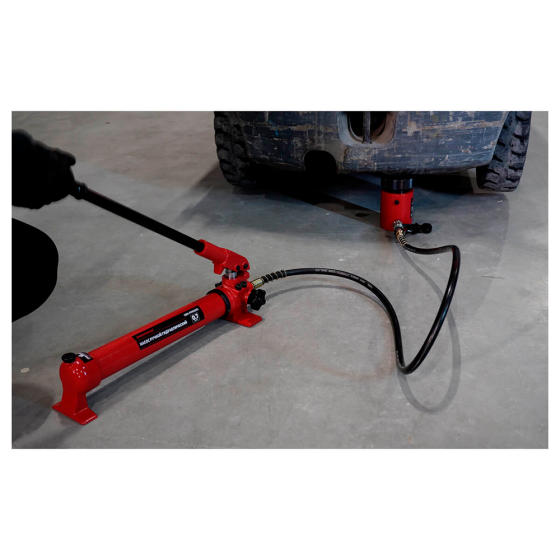 Домкрат гидравлический, однополостной, с фиксирующей гайкой 30 т, ход 50 мм [HRH-CY0200007]