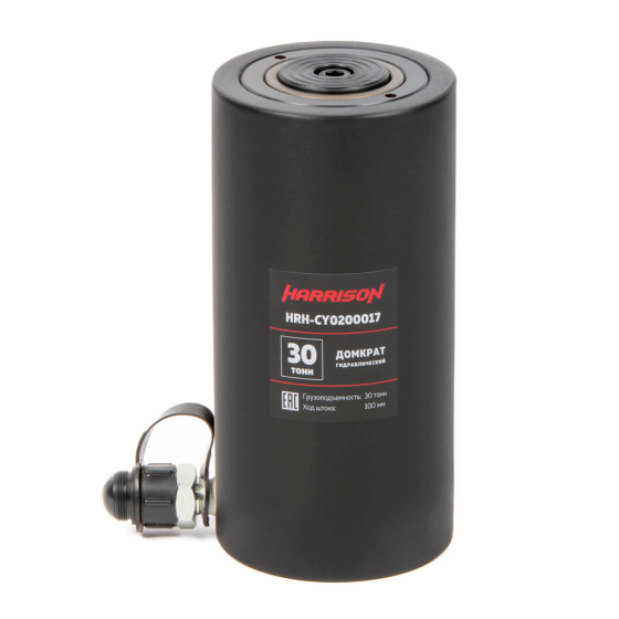 Домкрат гидравлический, однополостной, алюминиевый 30 т, ход 100 мм [HRH-CY0200017]
