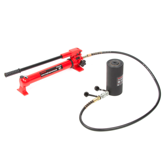 Домкрат гидравлический, однополостной, алюминиевый 30 т, ход 100 мм [HRH-CY0200017]