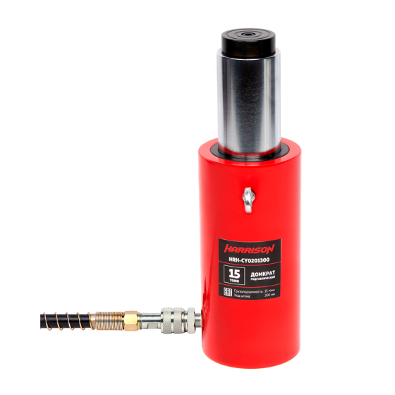 Домкрат гидравлический, телескопический, однополостной 15 т, ход 300 мм [HRH-CY0201300]