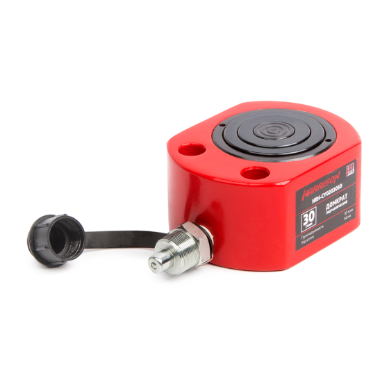 Домкрат гидравлический, телескопический, однополостной 30 т, ход 54 мм [HRH-CY0203050]