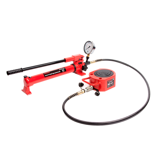 Домкрат гидравлический, телескопический, однополостной 100 т, ход 69 мм [HRH-CY0210060]