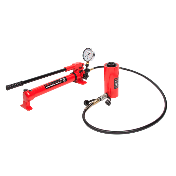 Домкрат гидравлический с полым штоком, однополостной 20 т, ход 50 м [HRH-CY06020050]