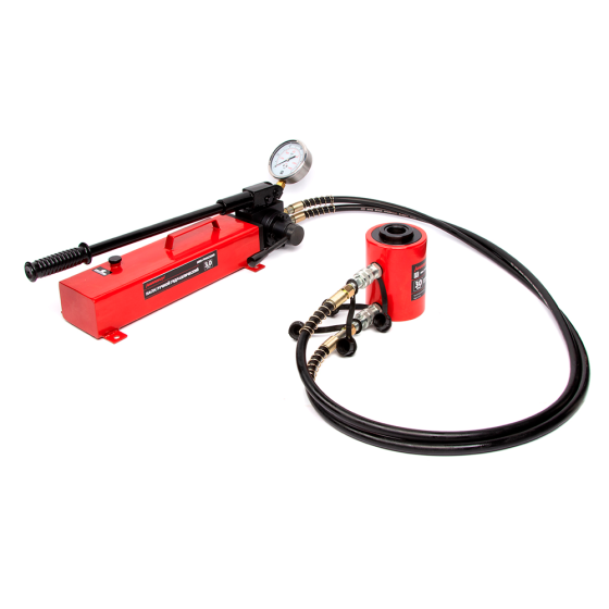 Домкрат гидравлический с полым штоком, двухполостной 30 т, ход 50 мм [HRH-CY0800014]