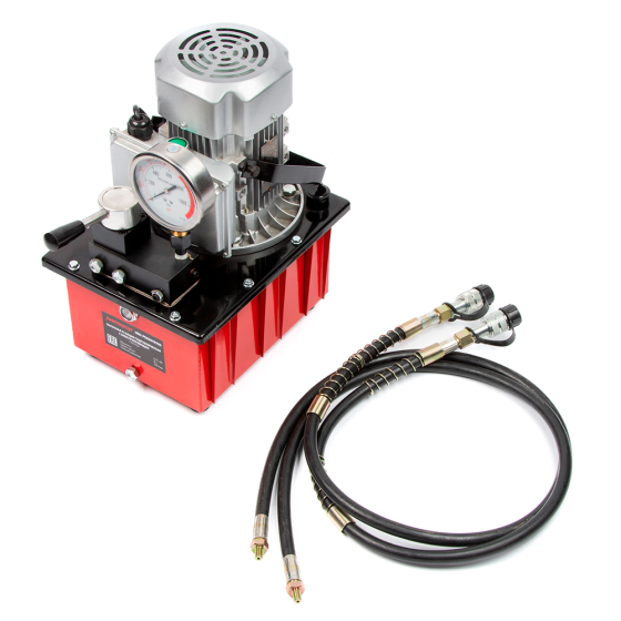 Насосная станция гидравлическая с электроприводом, 2 выхода,0,75 кВт, 700 бар, 8 л [HRH-PE02070700]