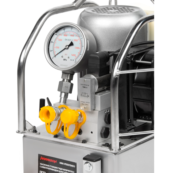 Насосная станция гидравлическая с электроприводом для гайковерта,1,1 кВт, 700 бар, 5 л [HRH-PE0370050]