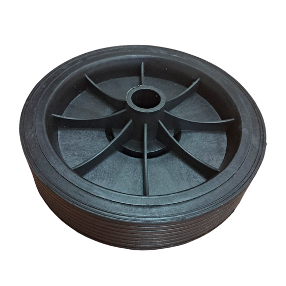 Колесо (обрезиненное 142х33 мм, под болт d=16мм) для Fubag FС 230/50/, DС 320/50