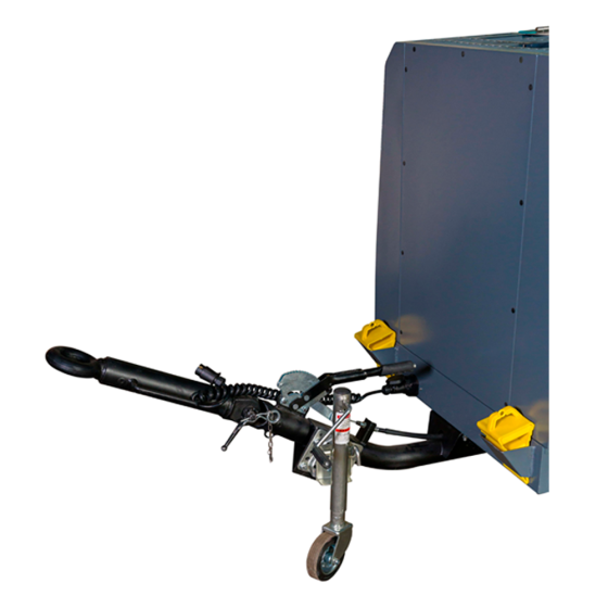 Винтовой дизельный компрессор Master Blast MB-185D-7+AC с осушителем, на шасси