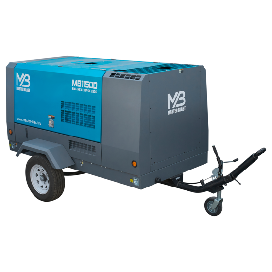 Винтовой дизельный компрессор Master Blast MB-1150D-30 на шасси