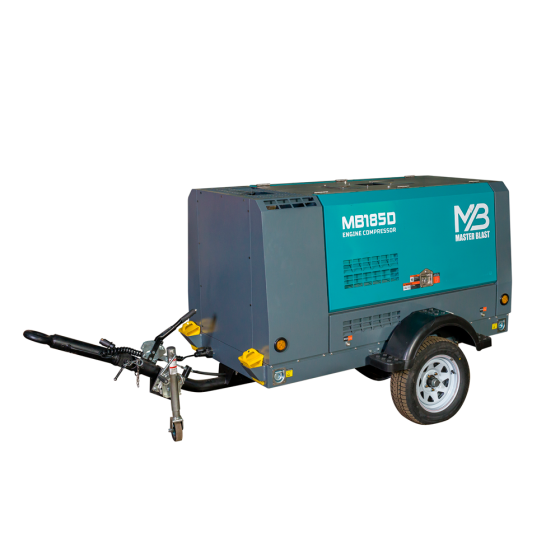 Винтовой дизельный компрессор Master Blast MB-185D-7 на шасси