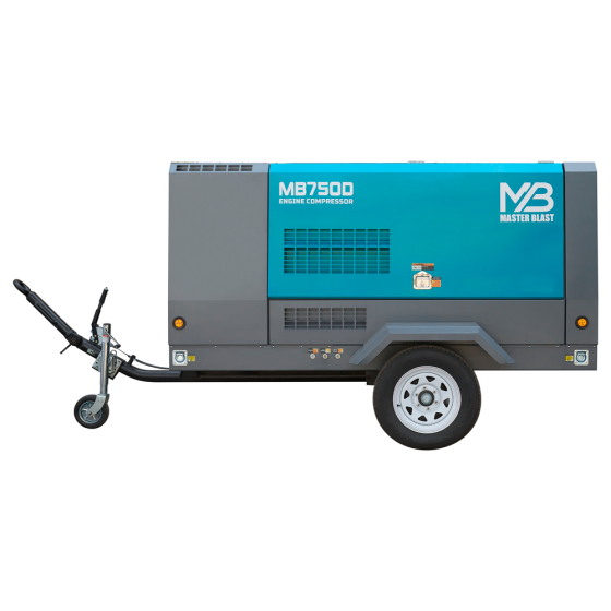 Винтовой дизельный компрессор Master Blast MB-750D-12 на шасси