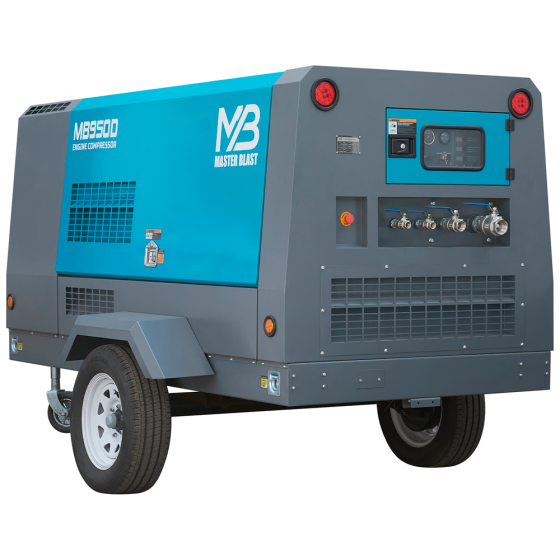 Винтовой дизельный компрессор Master Blast MB-950D-10 на шасси