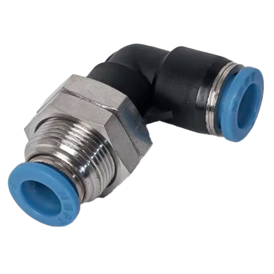 Фитинг цанговый L-образный с накидной гайкой NBPT PLM 6