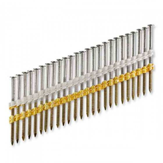 Реечные гвозди 21 градус 3.05/70 ершеные оцинкованные / 5000шт // Trusty