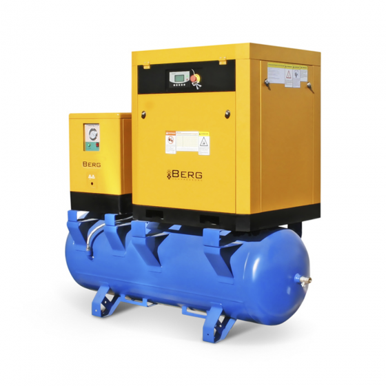 Компрессор винтовой Berg ВК-15РО-500 - 16 бар (IP23)