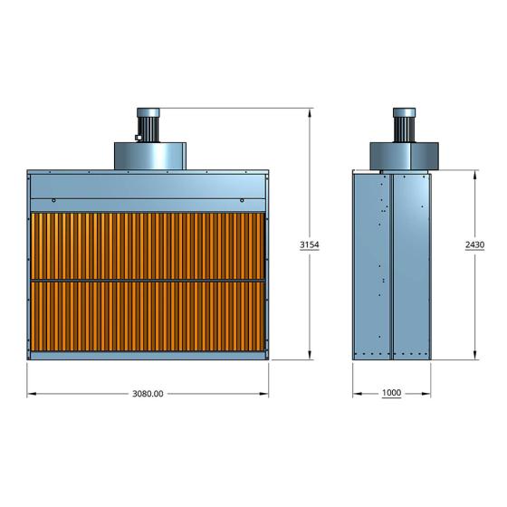 Покрасочная камера сухой фильтрации TPS-SBD3000