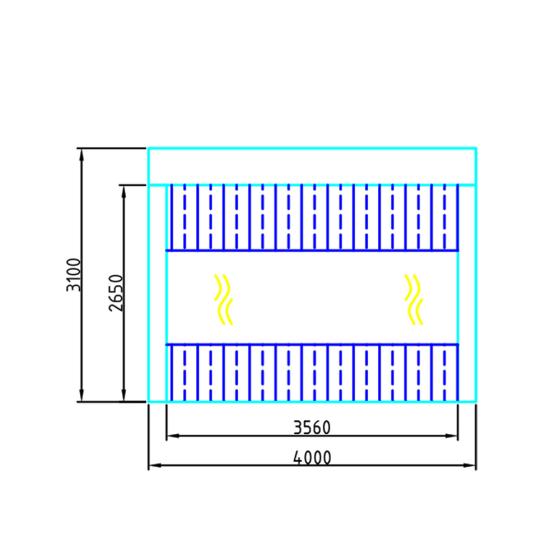 Пост подготовки к окраске с диагональным потоком воздуха WDK410M