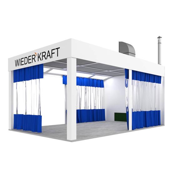 Пост подготовки к окраске с диагональным потоком воздуха WDK410M