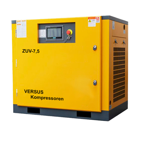 Винтовой компрессор ZUV – 7.5 10 бар прямой привод IP 54 D VERSUS Kompressoren
